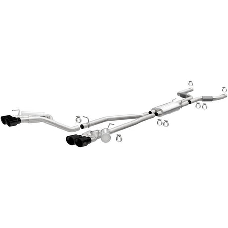 Échappement Cat-Back MagnaFlow 20-21 pour Ford Explorer 3.0L V6 à double sortie Quad Black Chrome Tip Street Series