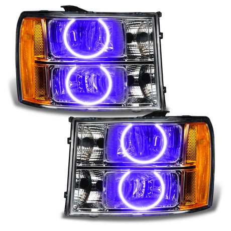 Phares à LED pré-assemblés Oracle Lighting 07-13 GMC Sierra - UV/Violet VOIR LA GARANTIE