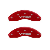 Ensemble avant MGP 2 couvre-étriers gravés avant Vtec finition rouge argent ch