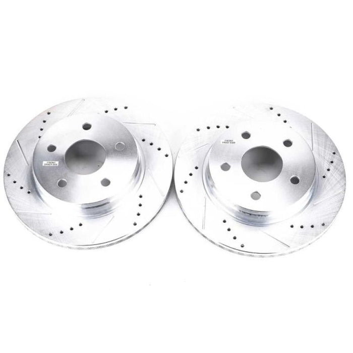 Power Stop 07-09 Chrysler Aspen Front Evolution Drilled & Slotted Rotors - Pair