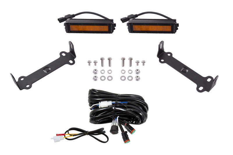 Kit de barre lumineuse LED SAE/DOT Diode Dynamics 14-21 pour Toyota 4Runner Stage Series - Ambre SAE/DOT large