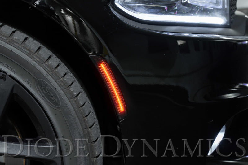 Feux de position latéraux à LED Diode Dynamics 15-21 Dodge Charger - Fumés (ensemble)