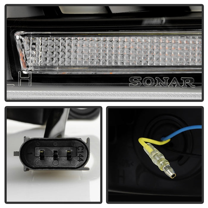 Phares de projecteur Spyder 11-13 Dodge Durango (modèle HID uniquement) - Noir PRO-YD-DDU11HIDSI-BK