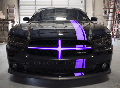 Grille de calandre illuminée Oracle 11-14 Dodge Charger - UV/Violet