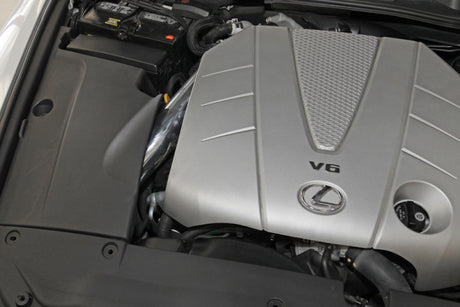 Spectre 06-12 Lexus IS250/IS350 V6-2.5/3.5L F/I Air Intake Kit - Polished w/Red Filter