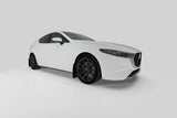 Rally Armor 19-25 Mazda3 Hatchback Red UR Mud Flap w/White Logo