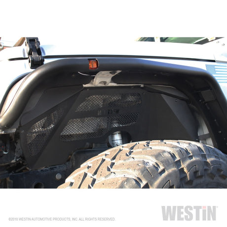 Garde-boue intérieur Westin 07-18 Jeep Wrangler JK - Avant - Noir texturé