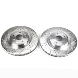 Disques de frein avant Power Stop 10-16 Hyundai Genesis Coupé Evolution percés et fendus - Paire