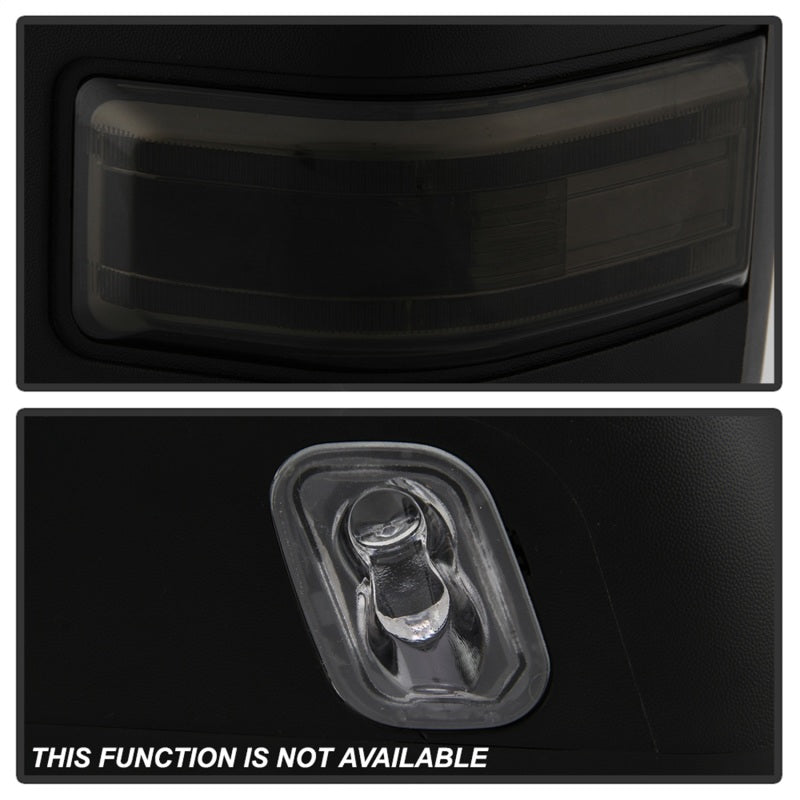 Rétroviseurs chauffants à DEL avec clignotants xTune 99-07 Ford Super Duty - Smk (paire) (MIR-FDSD99S-G4-PW-SM-SET)