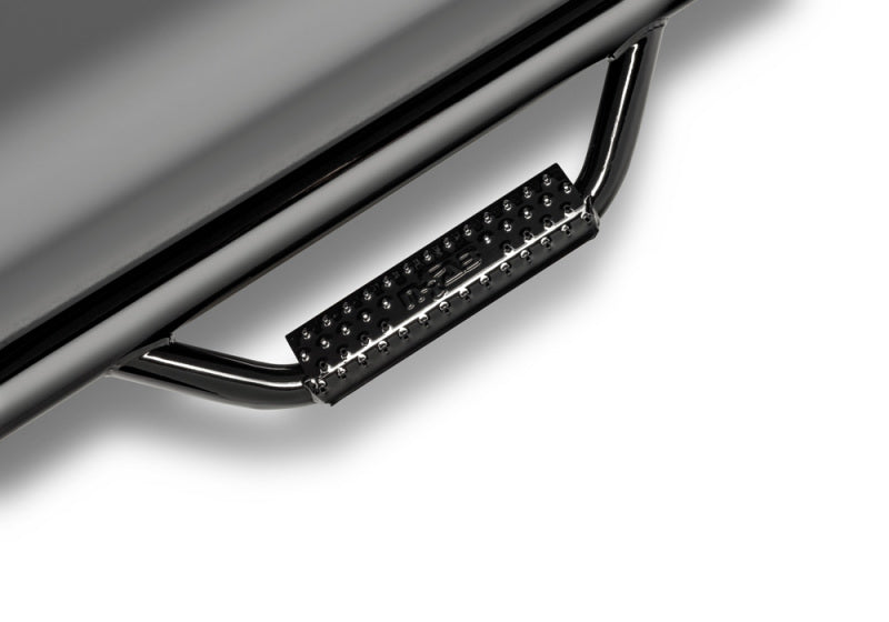 N-Fab Nerf Step 15-17 GMC - Chevy Canyon/Colorado Crew Cab 5 pieds - Noir brillant - Accès au lit - 3 pouces