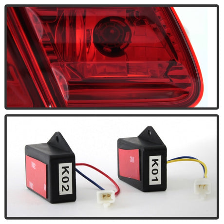 Xtune Mercedes Benz W210 Classe E 96-02 Feux arrière à LED Rouge Clair ALT-CL-MBW210-LED-RC