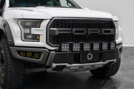Kit de barre lumineuse CrossLink pour calandre Ford Raptor SS5 17-20 de Diode Dynamics - Combo blanc Pro