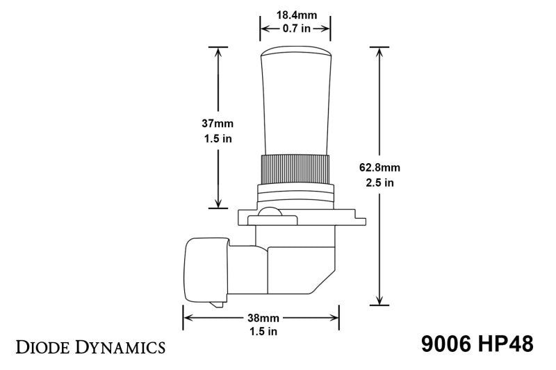 Diode Dynamics 9006 HP48 LED - Froid - Blanc (Paire)