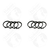 Yukon Gear (4) Full Circle Snap Rings / Fit 297X U-Joint w/ Aftermarket Axle