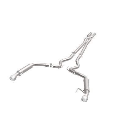 MagnaFlow Cat Back, SS, 2.5in, Competition, Dual Split Polished 4.5in Tips 2015 Ford Mustang V6 3.7L