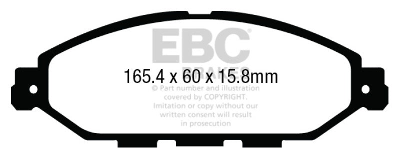 Plaquettes de frein avant EBC 12-13 Infiniti JX35 3.5 Ultimax2