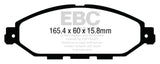 Plaquettes de frein avant EBC 14+ Infiniti QX60 3.5 Greenstuff