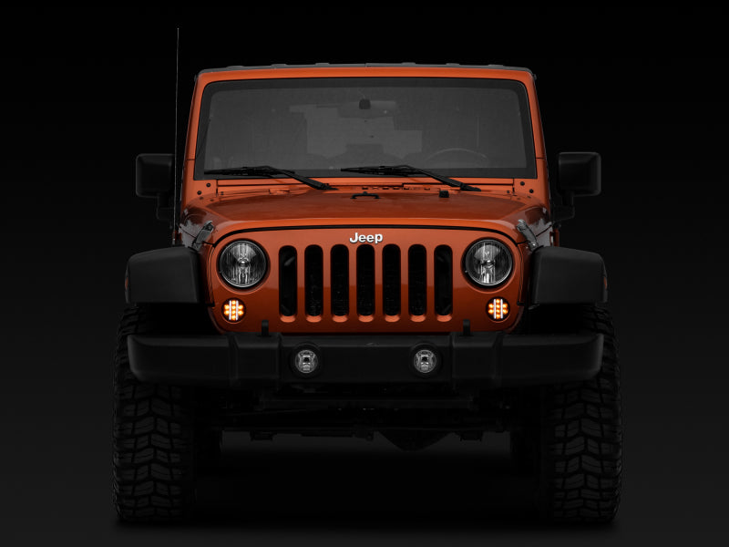 Clignotants avant à LED Raxiom 07-18 Jeep Wrangler JK Axial Series (fumés)