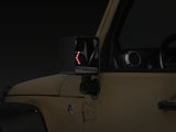 Raxiom 07-18 Jeep Wrangler JK Off-Road LED Manual Mirrors w/ Turn Signals