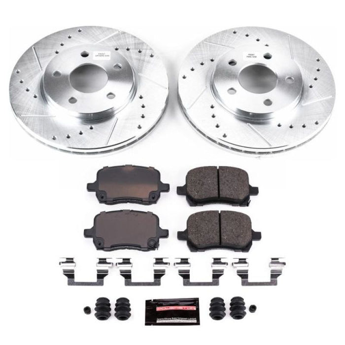 Power Stop 04-08 Chevrolet Malibu Front Z23 Evolution Sport Brake Kit