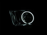 Phares en cristal ANZO 2005-2009 Ford Mustang avec halo noir (CCFL)