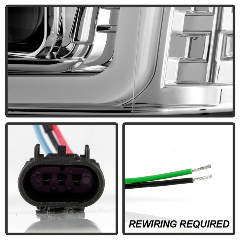 Phares de projecteur Spyder GMC Yukon 07-14/Denali 07-14 /XL 07-14 V2 - Chrome PRO-YD-GY07V2SI-C