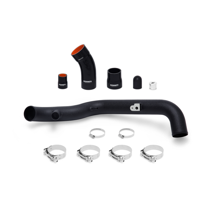 Kit de tuyaux de refroidisseur intermédiaire côté chaud Mishimoto pour Ford Fiesta ST 2014+ - Noir froissé