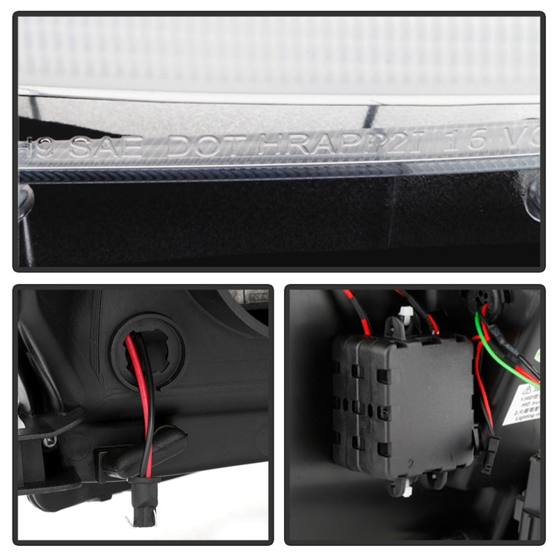 Phares de projecteur Spyder Signature Toyota Tacoma 16-18 (modèle SR5) - Chrome (PRO-YD-TT16-LB-C)