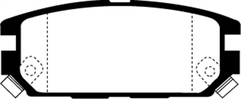 Plaquettes de frein arrière EBC Greenstuff pour Dodge Stealth 3.0 4WD 91-93