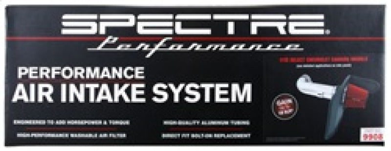 Kit d'admission d'air Spectre 10-12 Chevy Camaro V8-6.2LF/I - Anodisé transparent avec filtre rouge