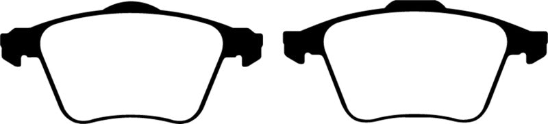 Plaquettes de frein avant Redstuff EBC 08-10 Volvo S60 2.5 Turbo T5