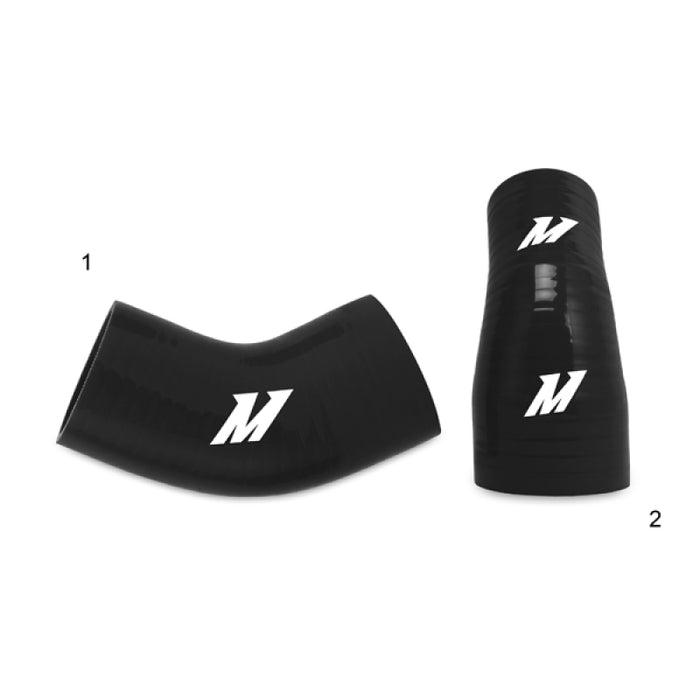 Kit de tuyaux de refroidisseur intermédiaire inférieur noir Mishimoto 01-07 Mitsubishi Lancer Evolution 7/8/9