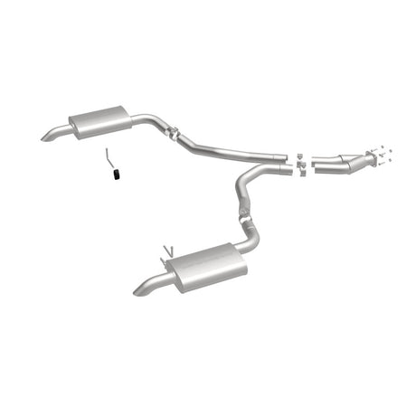 Échappement Cat-Back perforé en acier inoxydable à double sortie arrière pour moteur Chevy Corvette V8 5,7 L MagnaFlow 75-79