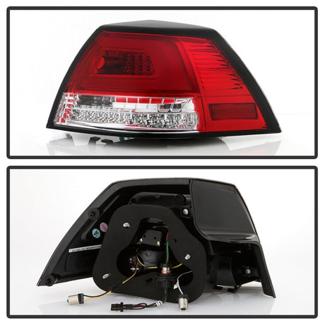 Feux arrière à LED Spyder Pontiac G8 08-09 Version 2 - Rouge transparent - ALT-YD-PG808V2-LB-RC