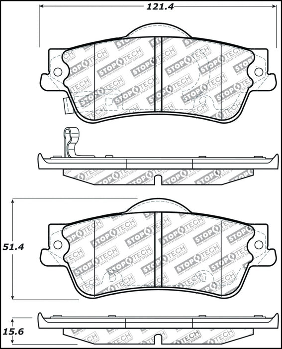 Plaquettes de frein StopTech Performance