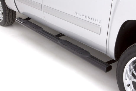 Barres de toit Lund 01-13 Chevy Silverado 1500 Crew Cab 5 po. Barres de toit ovales droites en acier inoxydable - Polies