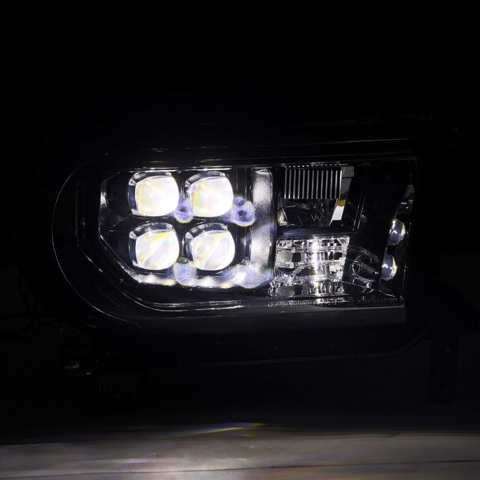 Phares à LED AlphaRex 07-13 Toyota Tundra NOVA Projecteur Alpha-Black avec Activ Light/Seq Signal/DRL