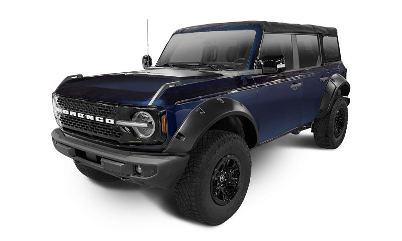 Élargisseurs de toit style poche Bushwacker 2021+ Ford Bronco 4 portes 4 pièces - Noir