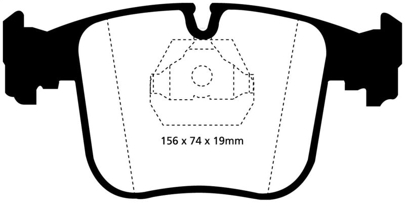 Plaquettes de frein avant EBC 91-93 BMW 850 5.0 Yellowstuff