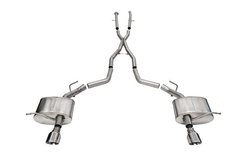 Corsa 11-23 Dodge Durango Xtreme 2,5 pouces Cat-Back double sortie arrière avec embouts polis simples de 4,5 pouces
