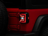 Raxiom 18-23 Jeep Wrangler JL Axial Series LED Tail Lights- Blk Housing (Smoked Lens)