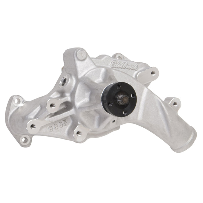 Pompe à eau Edelbrock haute performance pour moteurs Ford FE V8 1965-76, longueur standard, finition satinée