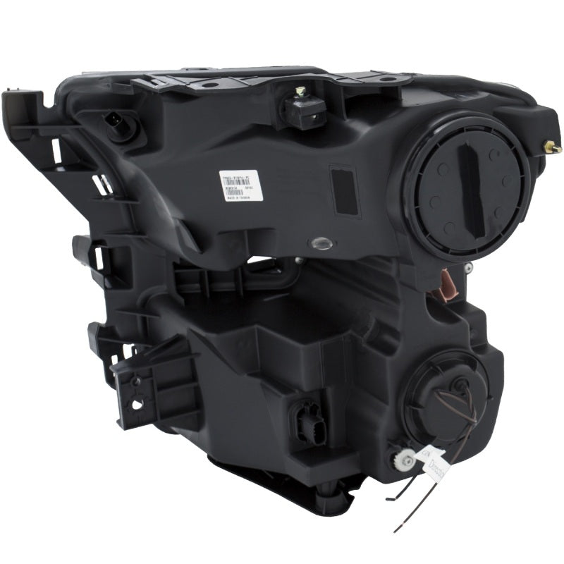 Phares de projecteur ANZO 2015-2017 Ford F-150 avec interrupteur de style planche noir avec ambre