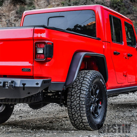 Garde-boue tubulaire Westin 2020 Jeep Gladiator - Arrière - Noir texturé