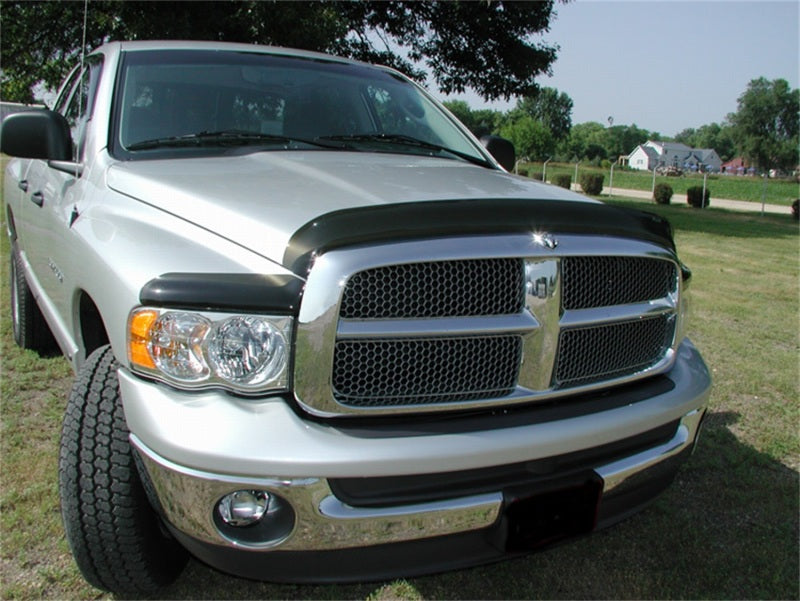 Protecteur de capot Vigilante Premium Deluxe 3 pièces pour Dodge Ram 1500 Stampede 2002-2005 - Fumé