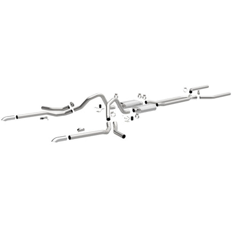 MagnaFlow 65-68 Chevy Impala All V8 Options de sortie multiples Crossmember-Back Perf Exhaust