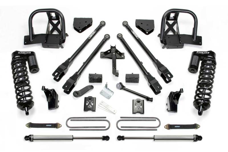 Système Fabtech 08-10 Ford F350 4WD 6 pouces 4Link avec DLS 4.0 C/O et DLS Rr