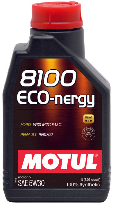 Huile moteur synthétique Motul 1L 8100 5W30 ECO-NERGY - Ford 913C