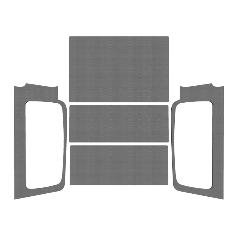 Kit complet de garniture de pavillon DEI 04-06 Jeep Wrangler LJ Unliminted - Gris