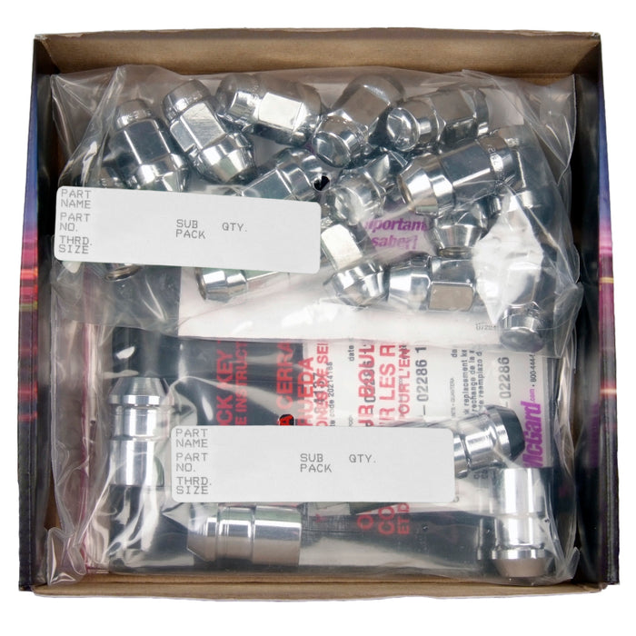 McGard Jeep Wrangler Install Kit (Cone / Bulge) 1/2-20 / 3/4 Hex / (18 Lug Nuts / 5 Locks) - Chrome